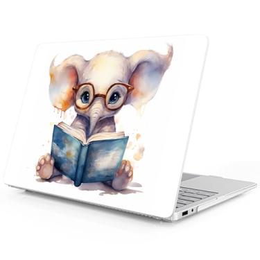 Imagem de Mektron Capa impressa para laptop Microsoft Surface 2025 Windows 11 Copilot+ PC Surface Laptop 33.0 cm capa para tela sensível ao toque serve no modelo 2095, elefante fofo C342