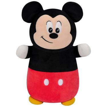 Imagem de Pelúcia Mickey Mouse de 25 cm Colecionável e Super Macio para Crianças, Squishmallows SQDI00489, Preto e Vermelho
