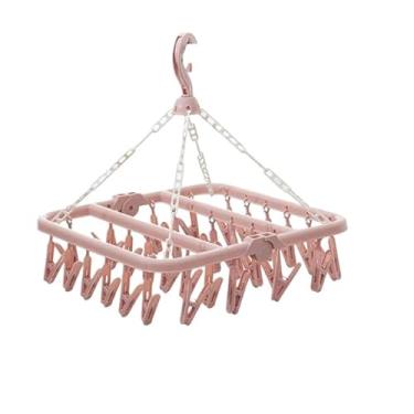 Imagem de Varal roupa íntima, dobrável, multiuso, com 32 prendedores