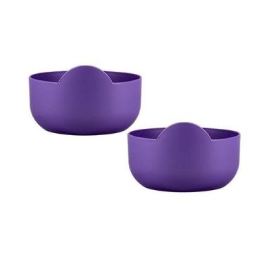 Imagem de Kit 2 Super Bowl Lilás 475Ml Plástico Premium - Bb Store