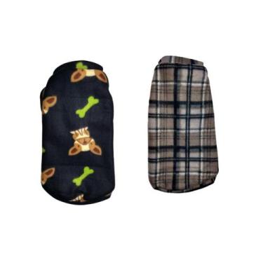 Imagem de Kit 2 Roupas Para Cães - Suéter De Inverno G - Nicapet, 2, Cinza