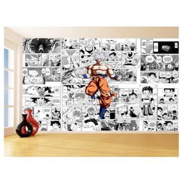 Imagem de Papel De Parede Dragon Ball Goku Página Manga 3,5M Dbz638 - Você Decor