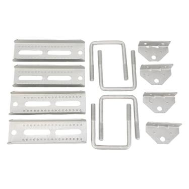 Imagem de LiebeWH Kit de Suporte de Beliche Ajustável para Reboque de Barco, Construção Em Ferro Galvanizado, Parafusos Em U de Rosca Estendida para Vários Ajustes de, Ideal para Todos Os Tipos de Embarcações