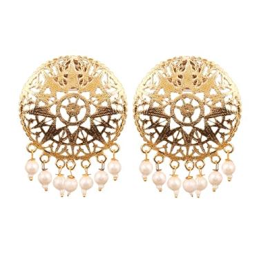 Imagem de Touchstone Brincos de joias de designer indiano Bollywood para mulheres.