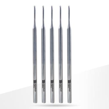 Imagem de Kit 5 Bisturi Goiva 206 Remoção Unha Encravada Cutícula Podologia Profissional Aço Inox Premium Marca MONOLO (Prata)