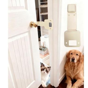 Imagem de O suporte de trava de porta de gato mais fácil de manter a porta interna aberta para animais de estimação