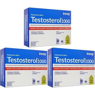 Imagem de Kit 3X Testosterol 1000 - 30 Comprimidos - Inove Nutrition-Masculino
