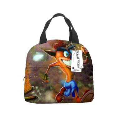 Imagem de Lancheira Crash Bandicoot Anime Sacola 24x15.5x20cm - Yiweisai