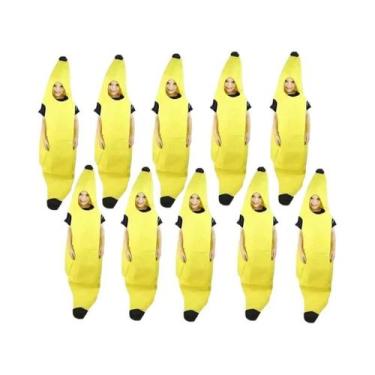 Imagem de Fantasia De Banana Engraçada Deluxe Unissex Para Adultos Para Festa De