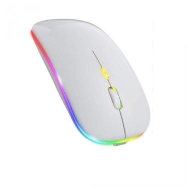 Imagem de Mouse Sem Fio Bluetooth RGB 1600 dpi Exbom 3482 Cor:Branco - Jonh Vari