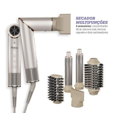 Imagem de Secador de Cabelos Philco PSC3500 4 em 1  Motor BLDC, Design Dobrável 