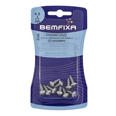Imagem de Parafuso Autoatarraxante Fenda Phillips Cabeça Panela - Cartela Bemfixa 4.8 X 13 Mm
