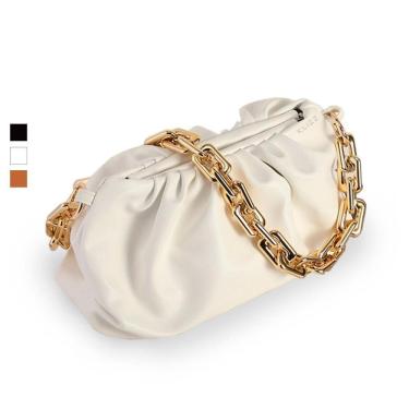 Imagem de Bolsa Feminina Klizz Chain Em Couro Corrente Dourada Luxo Br