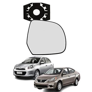 Imagem de LENTE RETROVISOR COM BASE VERSA MARCH 11-19 LD DIREITO