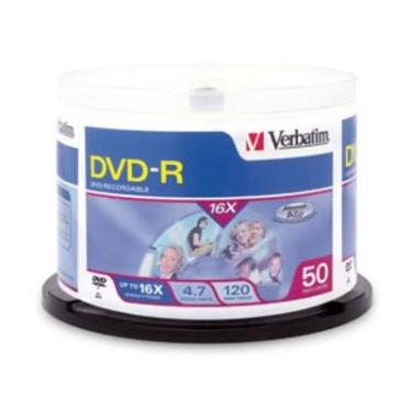 Imagem de Mídia gravável DVD-r literalmente, com eixo, 4,7 GB/120 minutos, pacote de 50