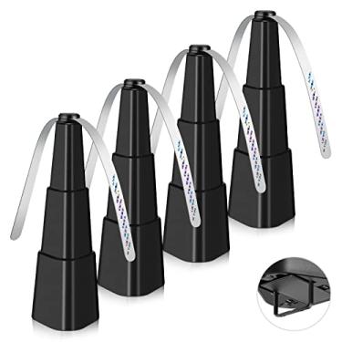 Imagem de Ventiladores de moscas para mesas, ventilador de moscas ao ar livre e interno mantém as moscas longe, giratório de mesa com lâminas holográficas, impedimento de moscas para piquenique, restaurante