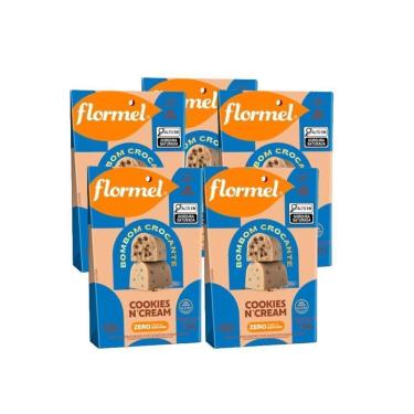 Imagem de Kit Bombom Zero Flormel Com Pedaços De Cookies - 5 Unidades De 60G Cada-Unissex