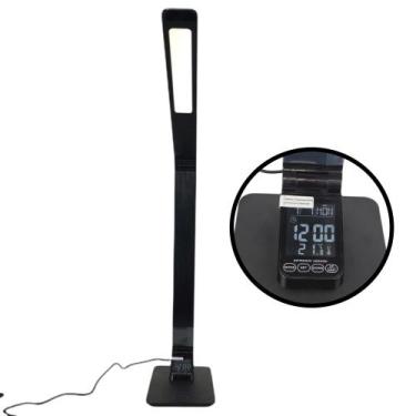 Imagem de Luminaria Calendario Relogio Slim Touch Carrega Celular Dobravel Tempe