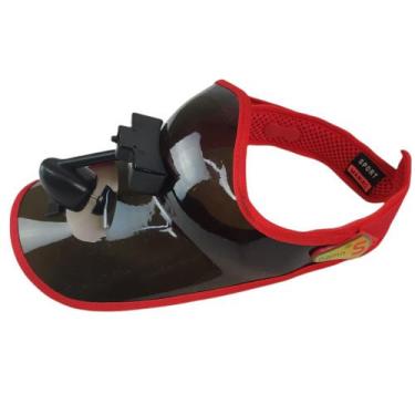 Imagem de Viseira Ventilador Esporte Lazer Chapeu Corrida Academia Caminhada Sol