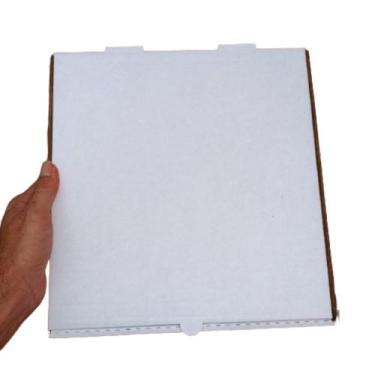 Imagem de 50 Caixas De Papelão 30x29x6 Branco Envios Salgados Montável - EMBALLA