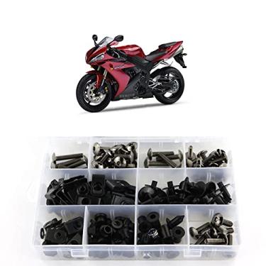 Imagem de Xitomer Acessórios para Motocicleta Total Parafusos de Carenagem Kits Arruela Fixador para Yamaha YZF R1 2004 2005 2006 YZFR1xitomer preto FBT00410