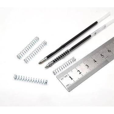 Imagem de GouGouZhi mola de compressão de mola de pressão de bobina pequena de metal de aço galvanizado personalizado para caneta esferográfica, diâmetro do fio 0,4 mm * diâmetro externo 4 mm * compri