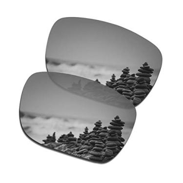 Imagem de SmartVLT Lentes de reposição masculinas de titânio prata para óculos de sol Oakley Holbrook XL