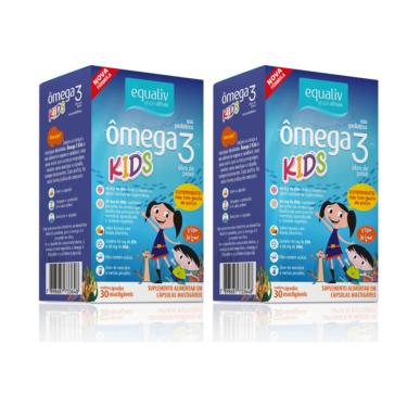Imagem de Kit C2 Ômega 3 Kids Corpo Saudáveis Suplemento - Equaliv