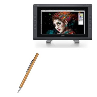 Imagem de BoxWave Caneta Stylus compatível com Wacom Cintiq 22HD Touch DTH-2200 - caneta Stylus capacitiva FineTouch, caneta Stylus super precisa - champanhe dourado
