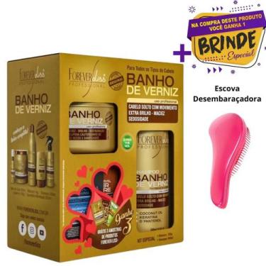 Imagem de Kit Especial Banho De Verniz Shampoo 300ml + Máscara 250g Forever Liss