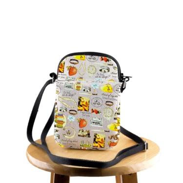 Imagem de JYTAPP Bolsa tiracolo escocesa escocesa Sassenach Dragonfly Gift Out-lander Personagens Sassenach Bolsa tiracolo de viagem, Bege, One Size