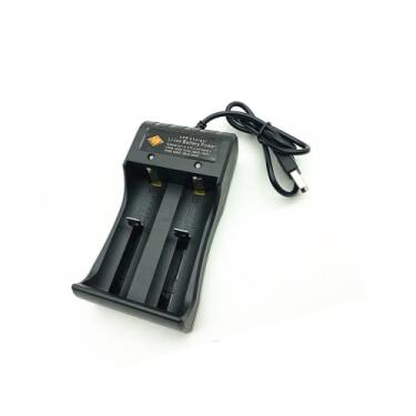 Imagem de Carregador de bateria 18650 SJZBIN 2 compartimentos rápido 18650 carregador de bateria com plugues USB para bateria de lítio 18650 18490 18350 17670 17500 16340 14500 21700 bateria recarregável de