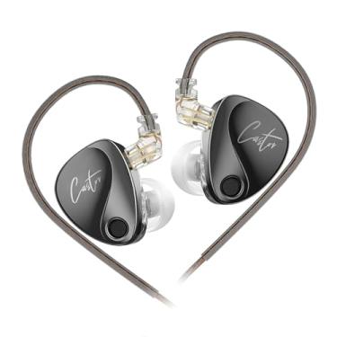 Imagem de KZ Castor in Ear Monitor, HiFi Melhorado Baixo no Fone de Ouvido, Fones de Ouvido Dual-Dynamic Driver Gaming, Cabo Destacável 2PIN-C