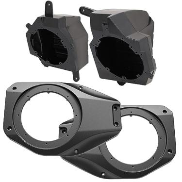 Imagem de Proscenium Kit adaptador multifuncional PRO-JPSAPKT1 para melhor qualidade de som, serve para alto-falantes de reposição de 16,5 a 17 cm para modelos Jeep Wrangler JL e Gladiator JT, preto