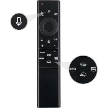 Imagem de Controle remoto de voz de substituição BN59-01385A para todas as séries Samsung Neo QLED UHD HDR FHD 4K 8K Smart TV 2019 2020 2021 2022 2023 2024 (sem função solar)