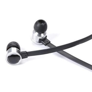 Imagem de Dual Electronics Pintado Tunes A1K Fones de ouvido com redução de ruído de fio plano e microfone embutido e estojo de transporte preto