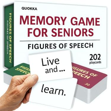 Imagem de QUOKKA Dedicated Deck Card Game Figures of Speech - Memory Card Games for Seniors Activities for Dementia Patients