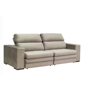 Imagem de Sofá Chicago - Veludo Itália Bege - Sofá de Fábrica, 2,25m