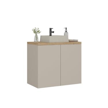 Imagem de Gabinete para Banheiro com Cuba Marrom Panna/Carvalho