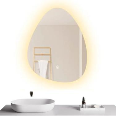 Imagem de Espelho LED Banheiro Organico Touch c/Desembaçador 70x50 cm