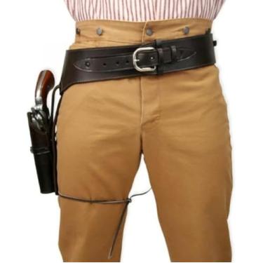 Imagem de Coldre De Arma De Correr Para Pendurar Pernas, Coldre De Couro Retrô, Coldre Universal Ajustável Para Coxa, Coldre De Vapor Medieval, Coldre De Cinto De Cowboy Vintage, Para Combate De Caça