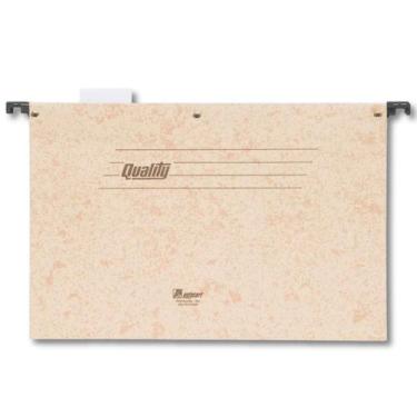 Imagem de 10 Pastas Suspensas Marmorizadas Quality Haste Arame Polycart