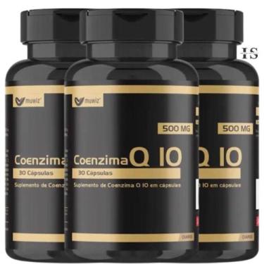Imagem de Kit 3 Coenzima Q10 500mg 90 Cápsulas - Muwiz