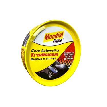 Imagem de Cera Automotiva Tradicional Renova e Protege Mundial Prime 200G