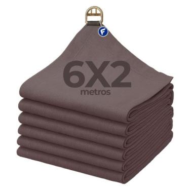 Imagem de Lona Tela Toldo Sombrite 90% Sombra Garagem Jardim 6x2 Cobertura Pergo