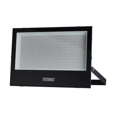 Imagem de Refletor Taschibra Led Tr Slim 500W Luz Branco Fria 6500K Preto Bivolt