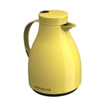 Imagem de Garrafa Térmica Mesa Paris Amarela 1L Bule Gatilho Café Chá - OUTRAS M