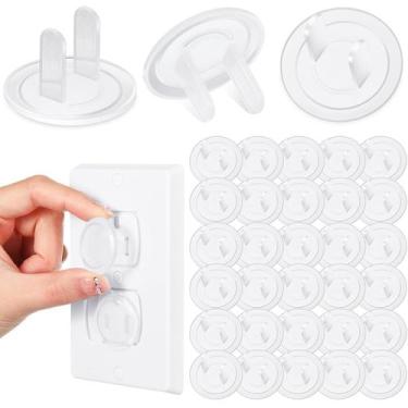 Imagem de Capas de tomada Thyle, 750 unidades, à prova de crianças, PVC, 3 cm, t