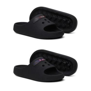 Imagem de Kit 2 Chinelo Slide Infantil Papete Confortavel Personagem Desenho Ani