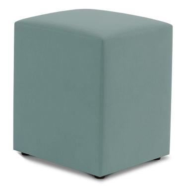 Imagem de Puff Decorativo Sala De Estar Quadrado 36x47cm Veludo Acqua - Abmaza
